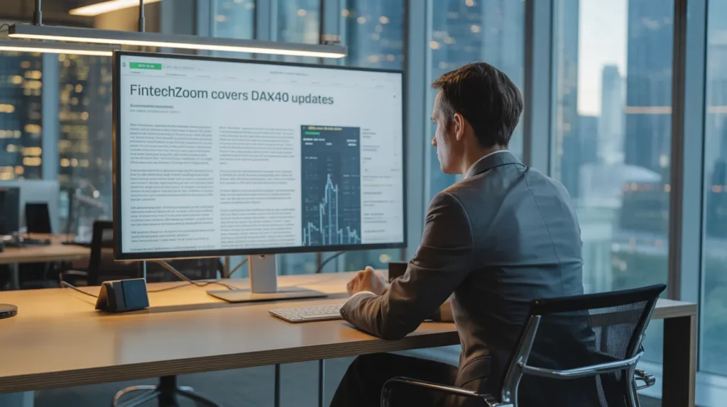 How Fintechzoom Covers Dax40 Updates?