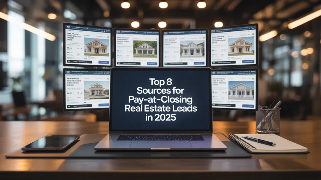 What Are The Top 8 Sources For Pay-At-Closing Real Estate Leads In 2025?