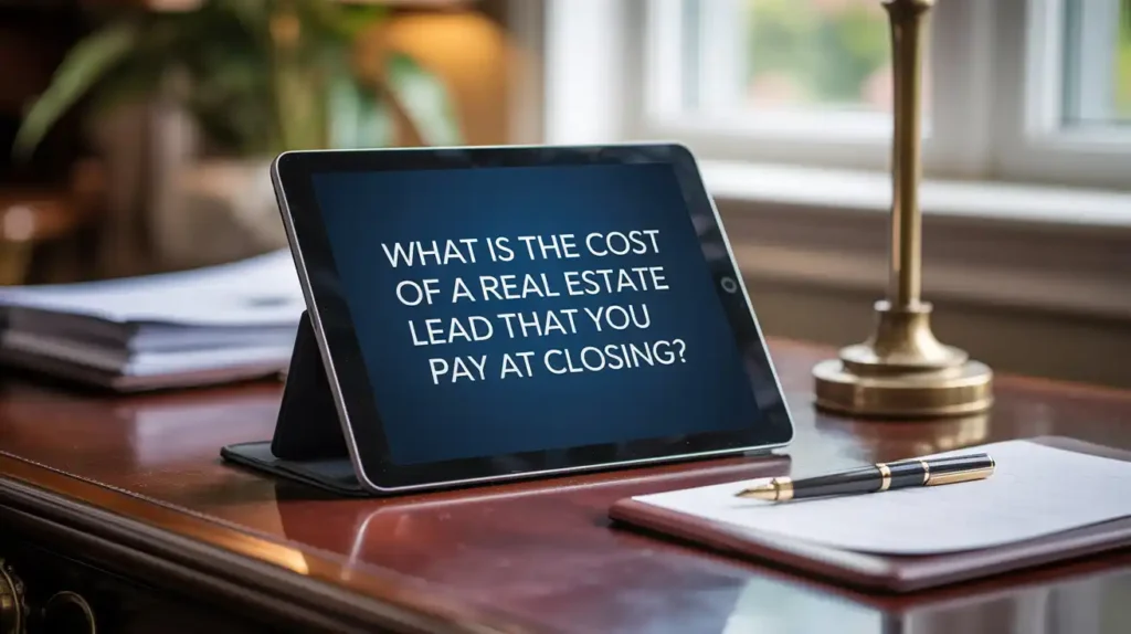 What Is The Cost Of A Real Estate Lead That You Pay At Closing?